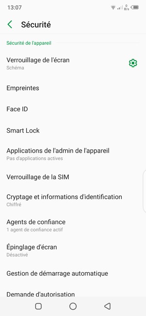 Votre téléphone est maintenant sécurisé par un écran de verrouillage