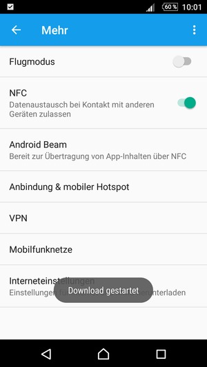 Warten Sie, bis das Herunterladen beendet ist
