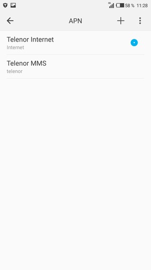 Sélectionnez le bouton du Menu