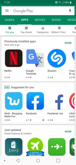 Select the Search bar