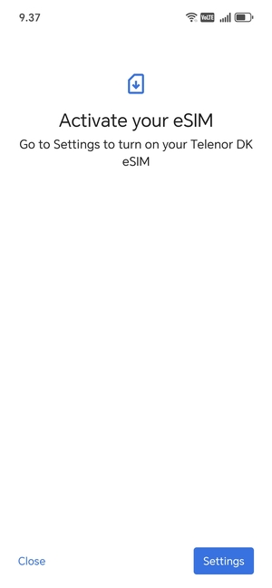 Select Settings