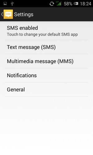 Select Text message (SMS)