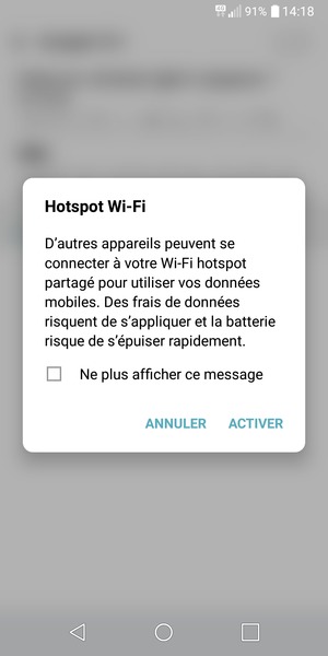 Sélectionnez ACTIVER