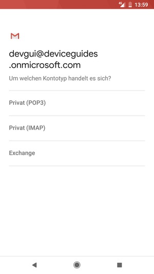 Wählen Sie Exchange