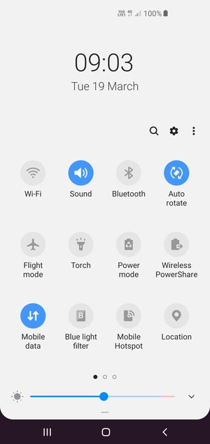 Select Power mode