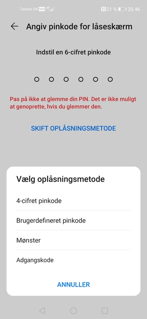 Vælg Mønster