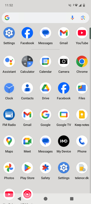 Scroll to and select Settings