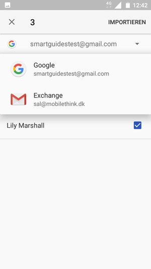 Wählen Sie Ihr Google Konto