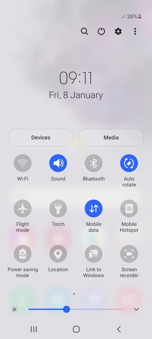 Turn on Power saving mode