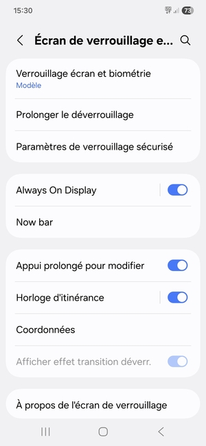 Votre téléphone est maintenant sécurisé par un écran de verrouillage
