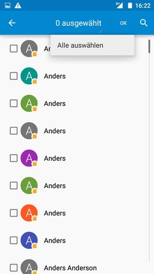 Wählen Sie Alle auswählen