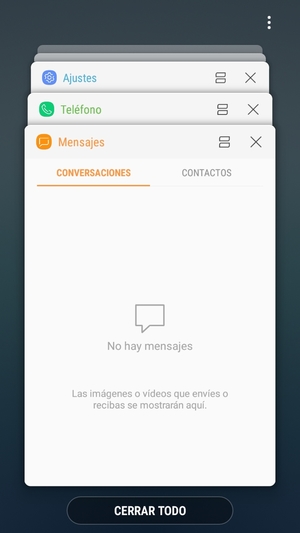Seleccione CERRAR TODO