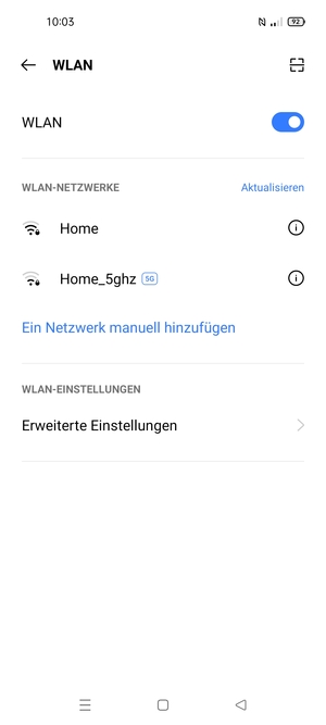Wählen Sie das Wireless-Netzwerk, zu dem Sie eine Verbindung herstellen möchten