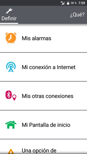 Seleccione Mi conexión a Internet