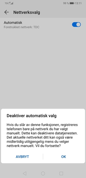 Velg OK