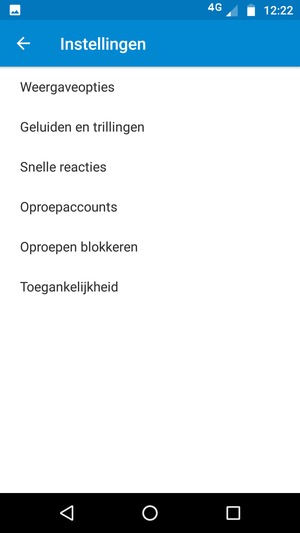 Selecteer Oproepaccounts