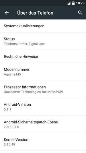 Wählen Sie Systemaktualisierungen