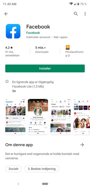 Vælg Installer