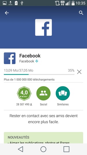 Veuillez attendre la fin de la procédure d'installation