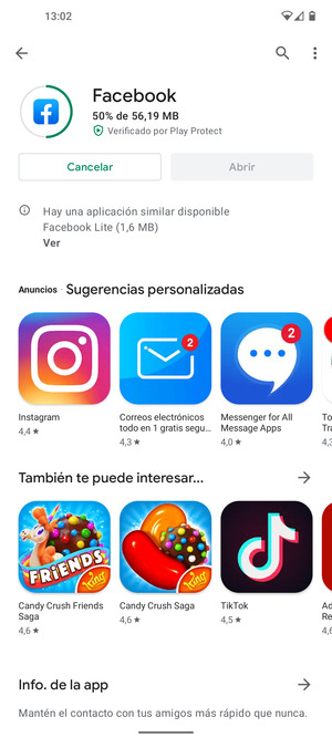 Espere a que el proceso de instalación finalice