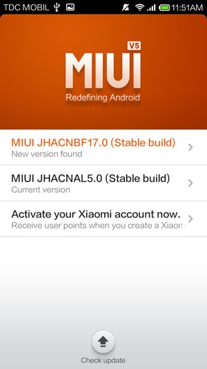 Select New version found