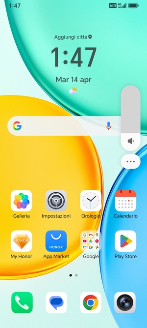 Seleziona il tasto Menu
