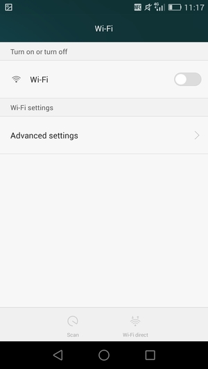 Turn on Wi-Fi