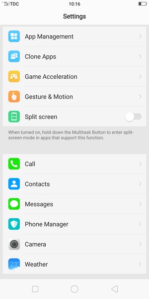 Scroll to and select Messages