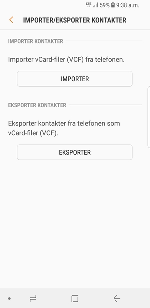 Velg IMPORTER