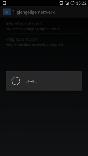 Vent til søket til ferdig