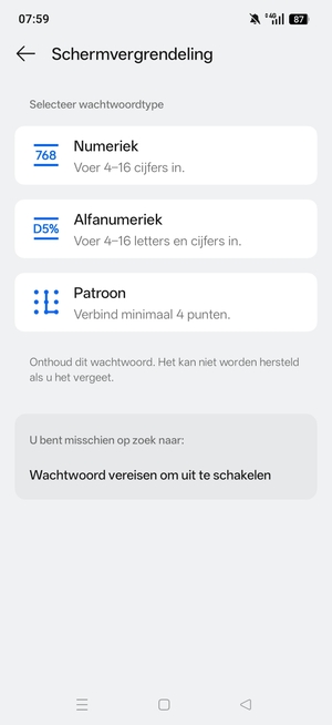 Selecteer Patroon