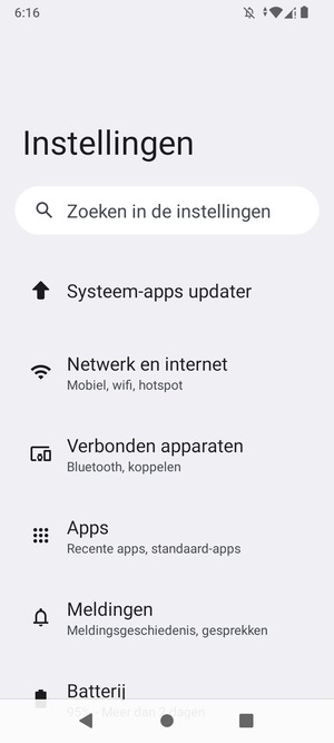 Selecteer Netwerk en internet