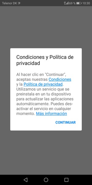 Seleccione CONTINUAR