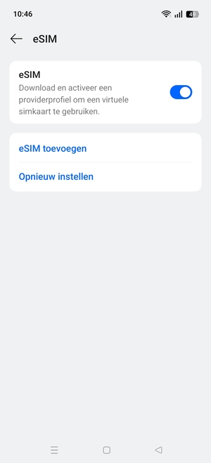 Selecteer eSIM toevoegen