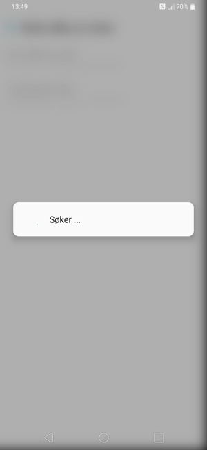 Vent til søket er ferdig