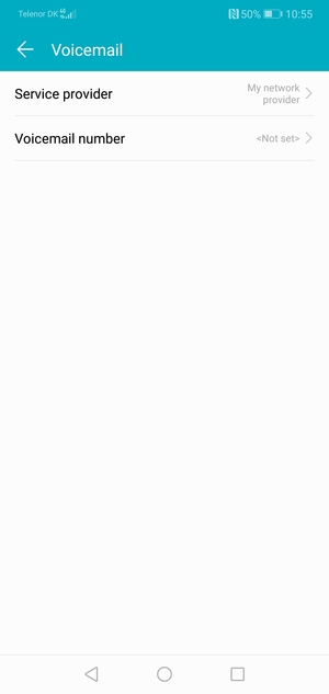 Select Voicemail number