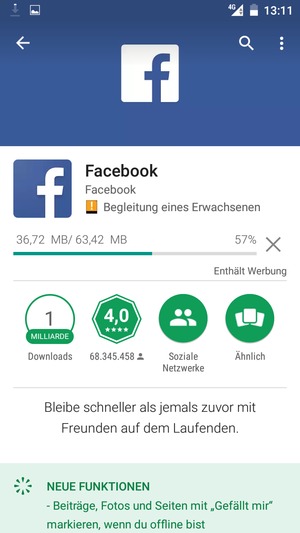Warten Sie, bis der Installationsprozess  beendet ist