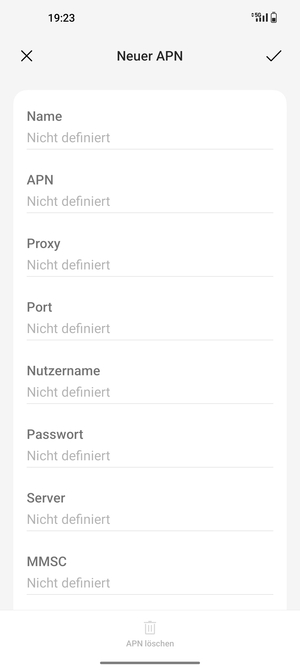 Geben Sie Internet-Informationen ein