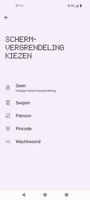 Selecteer Patroon