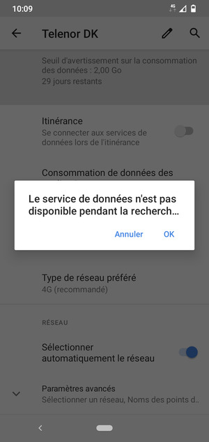 Sélectionnez OK