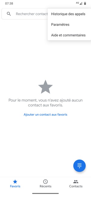 Sélectionnez Paramètres
