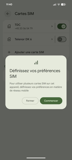 Sélectionnez Commencer
