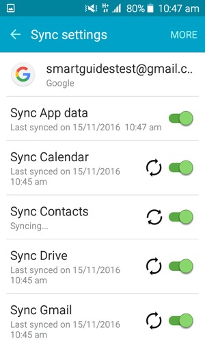 Your contacts from Google will now be synced to your Galaxy