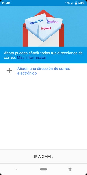 Seleccione Añadir una dirección de correo electrónico