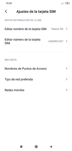 Seleccione Tipo de red preferida
