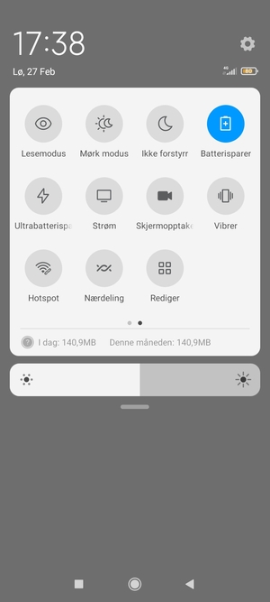 Slå på Ultrabatterisparer