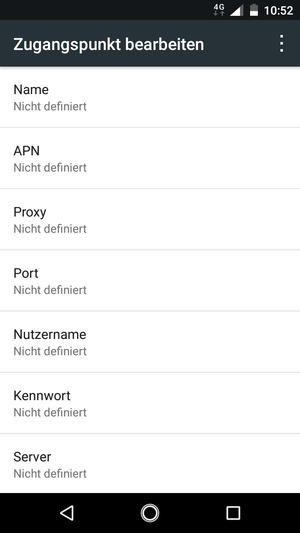 Geben Sie Internet-Informationen ein