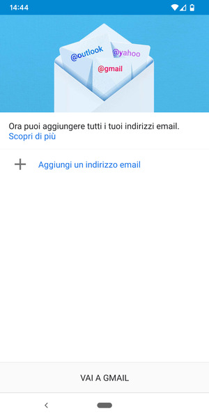 Seleziona Aggiungi un indirizzo email