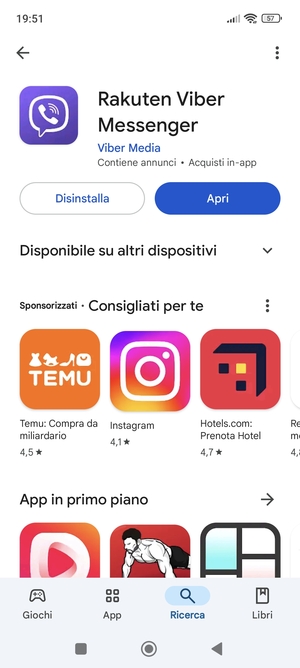 Seleziona Apri