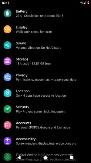 Scroll to and select Location